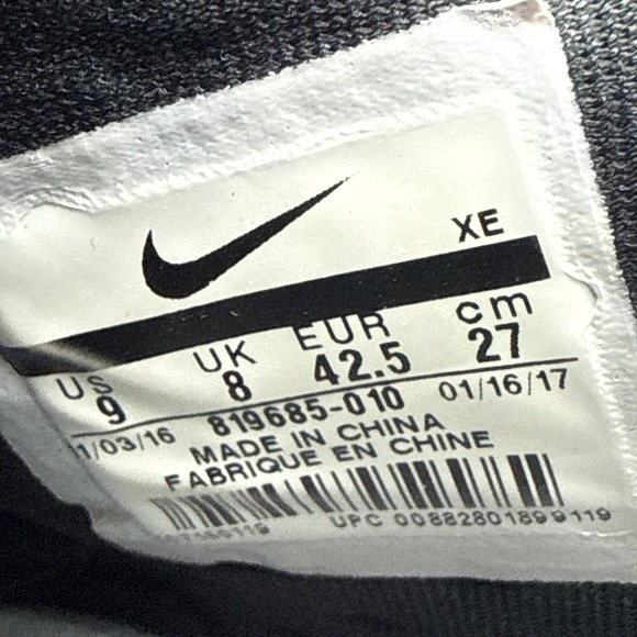 Nike Air Huarache Run Ultra Wolf Grey Black 819685-010 Men's US Size 9 Rare - Picture 12 of 16